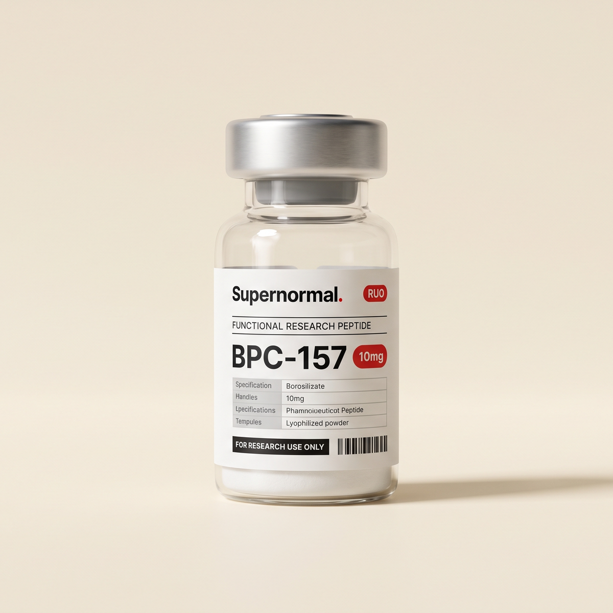 Supernormal BPC-157 research vial