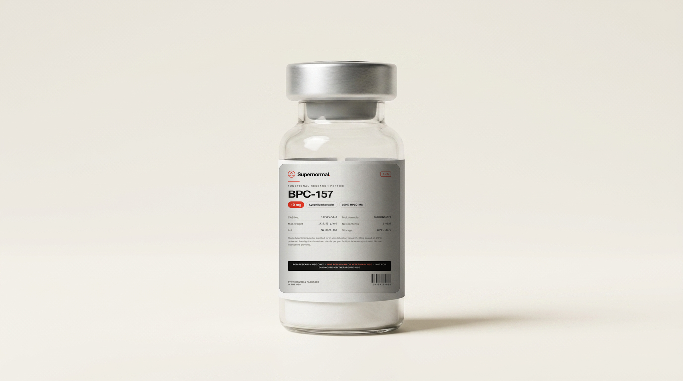 Supernormal BPC-157 research vial
