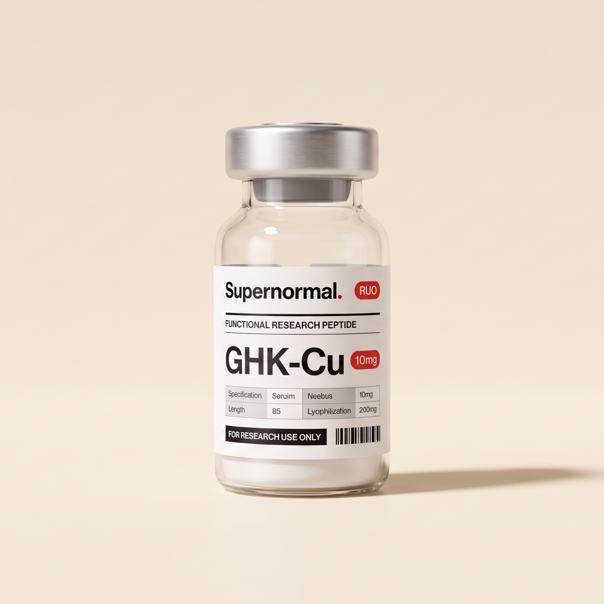 Supernormal GHK-Cu research vial