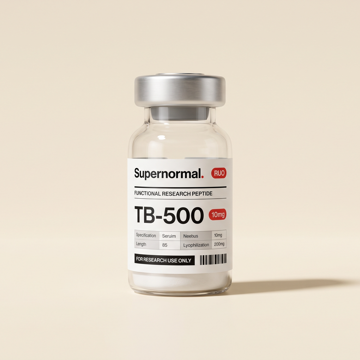 Supernormal TB-500 research vial